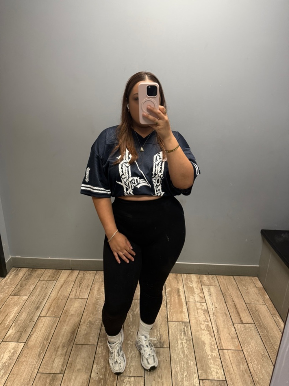 Young La Men’s Mesh Graphic Jersey Shirt - Navy Blue
